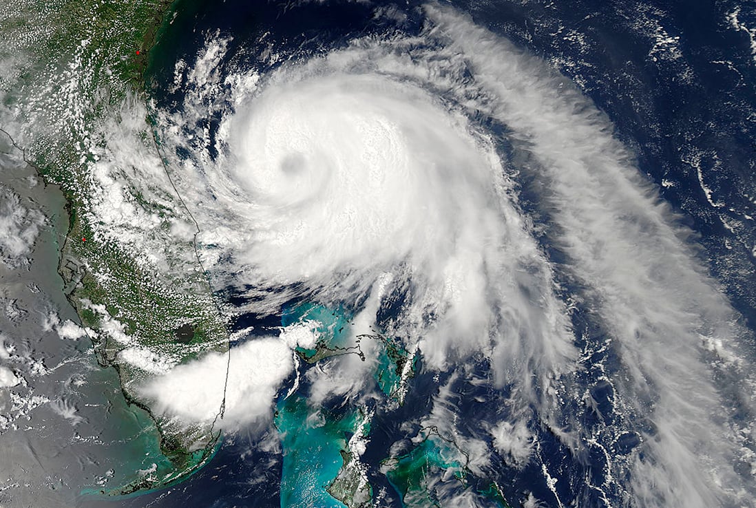 Tropical Storm Arthur -- now Hurricane Arthur -- is pictured off the Florida coast in this NASA satellite handout photo