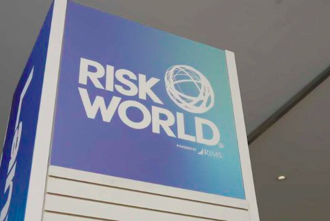 Event logo shown at RIMS' Riskworld 2026 in Philadelphia.