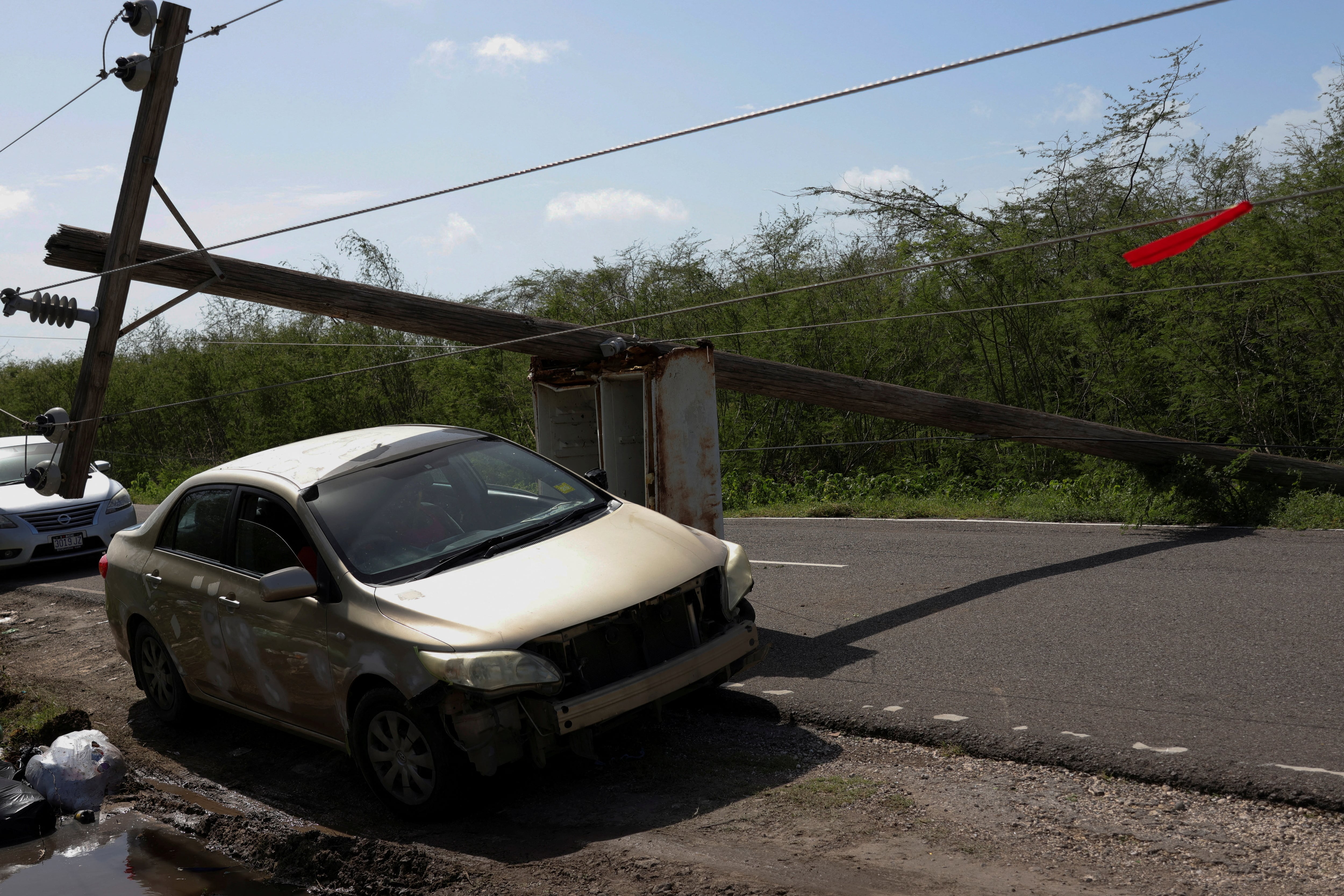 Aftermath of Hurricane Beryl in Jamaica