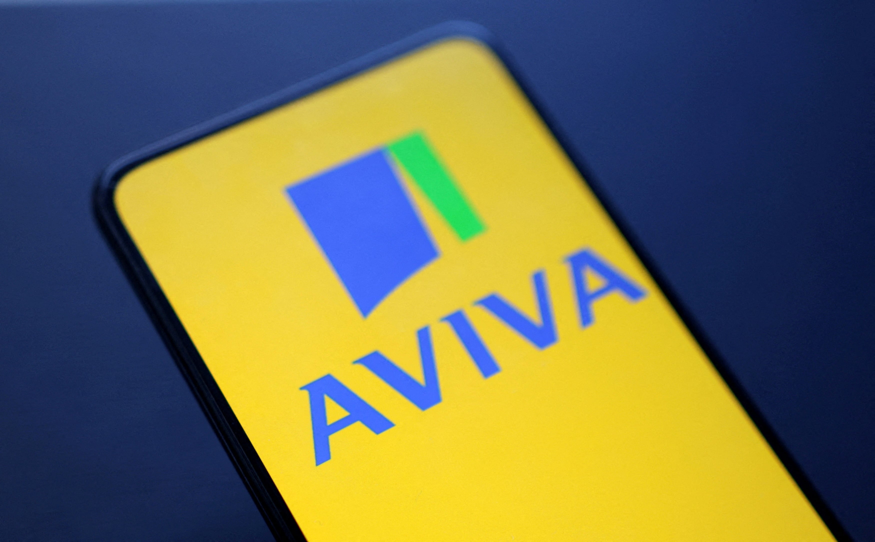 Illustration shows Aviva logo