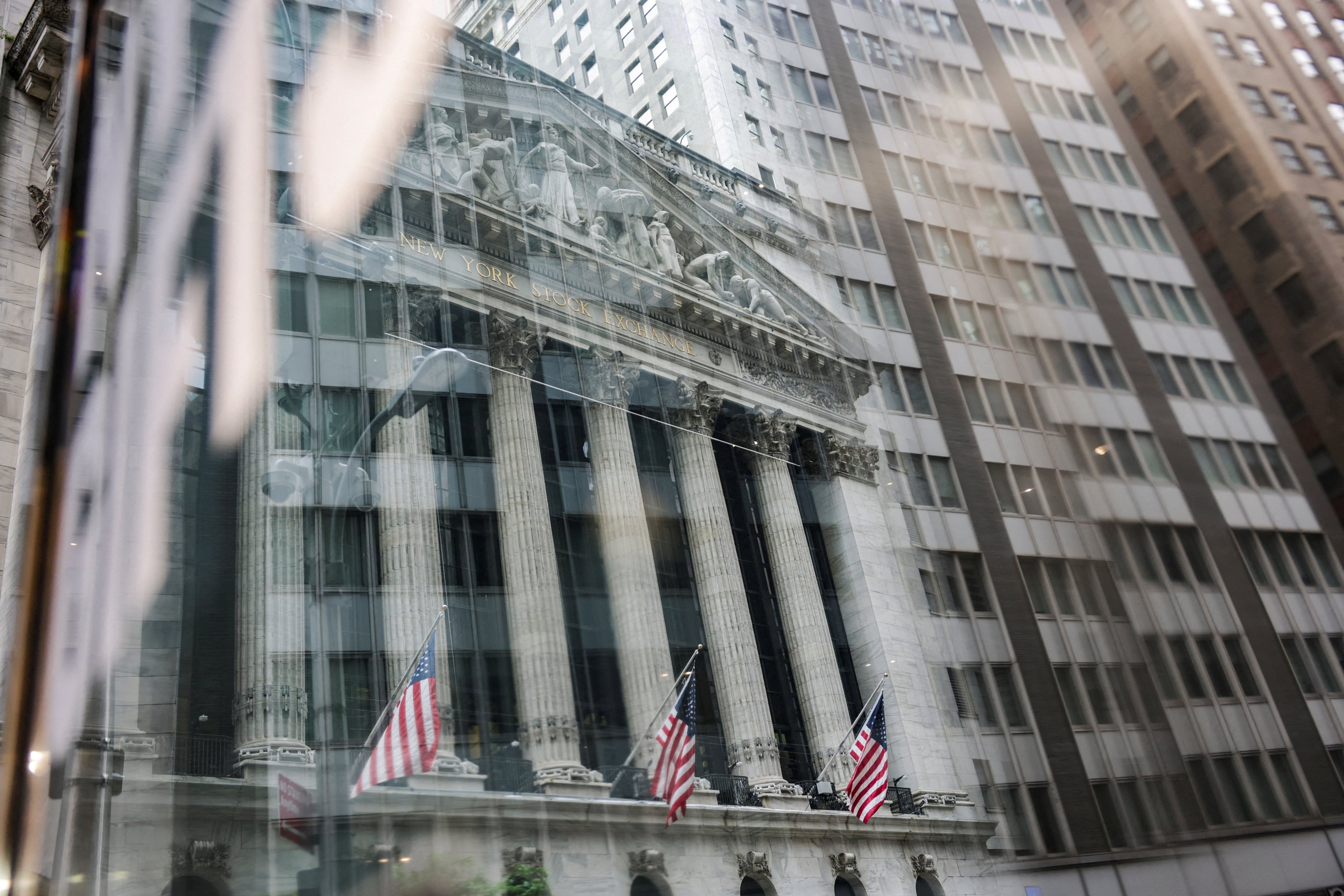 A view of the New York Stock Exchange (NYSE) in New York City