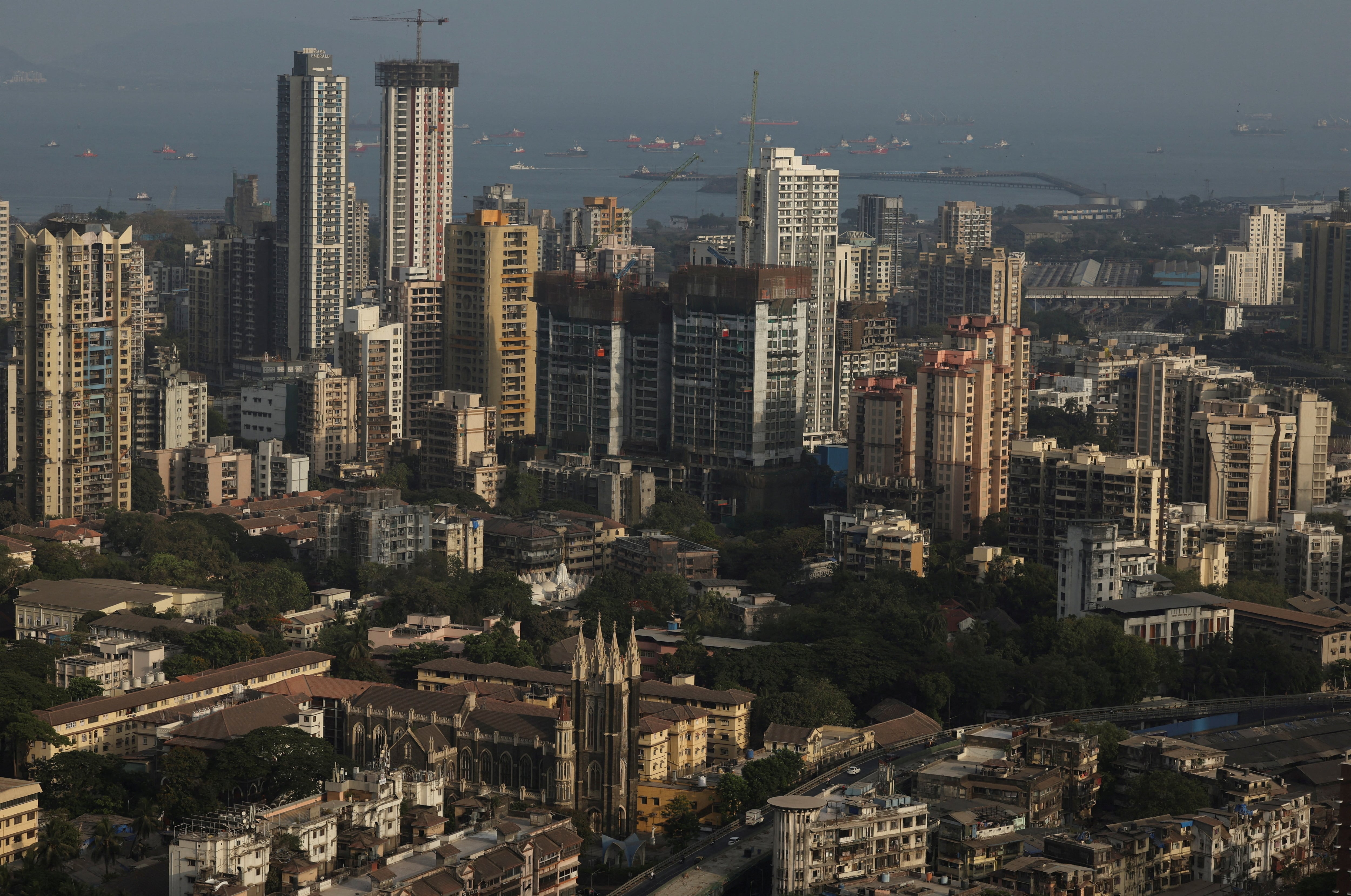 A general view of the skyline in Mumbai