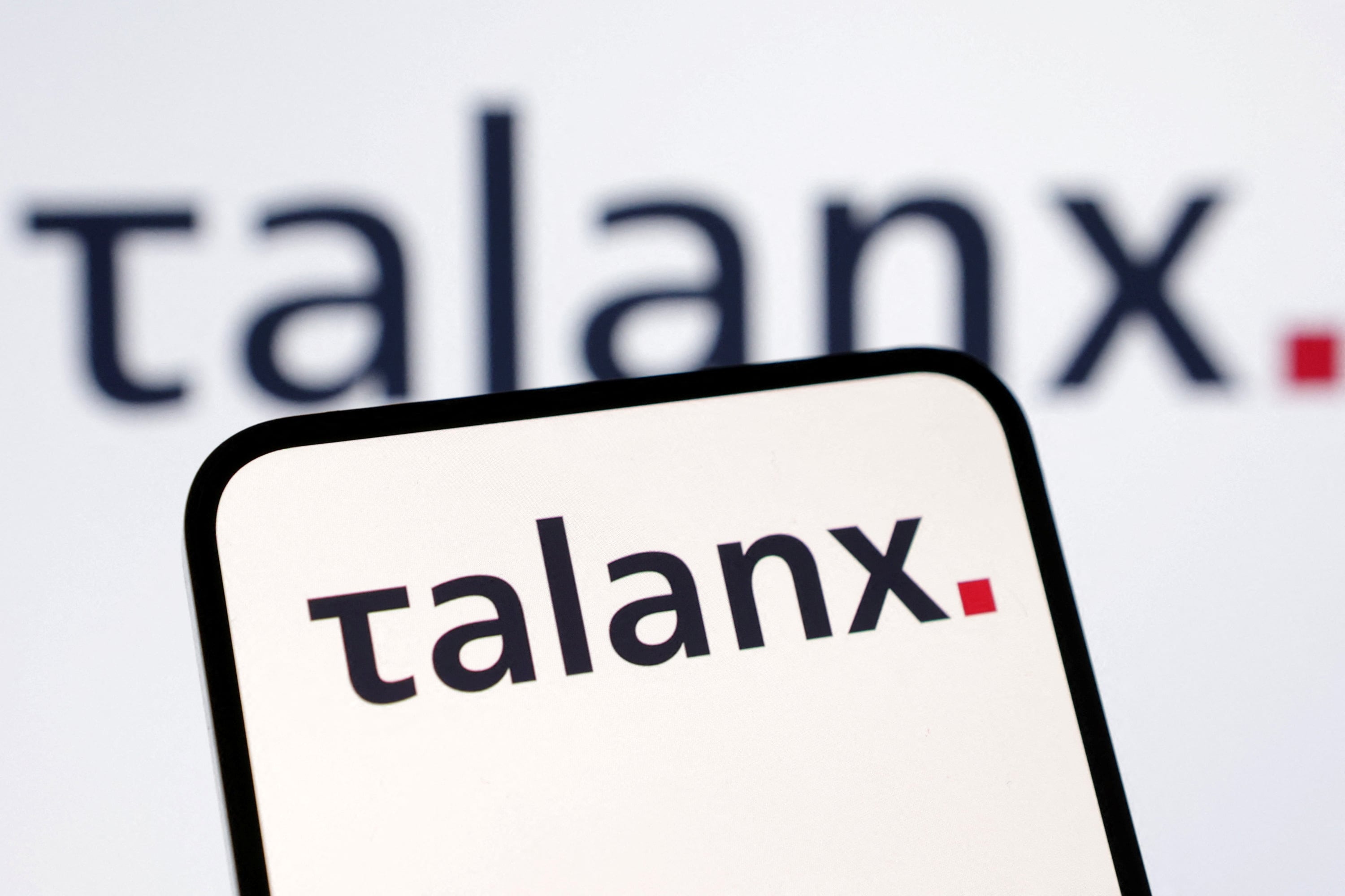 Illustration shows Talanx logo