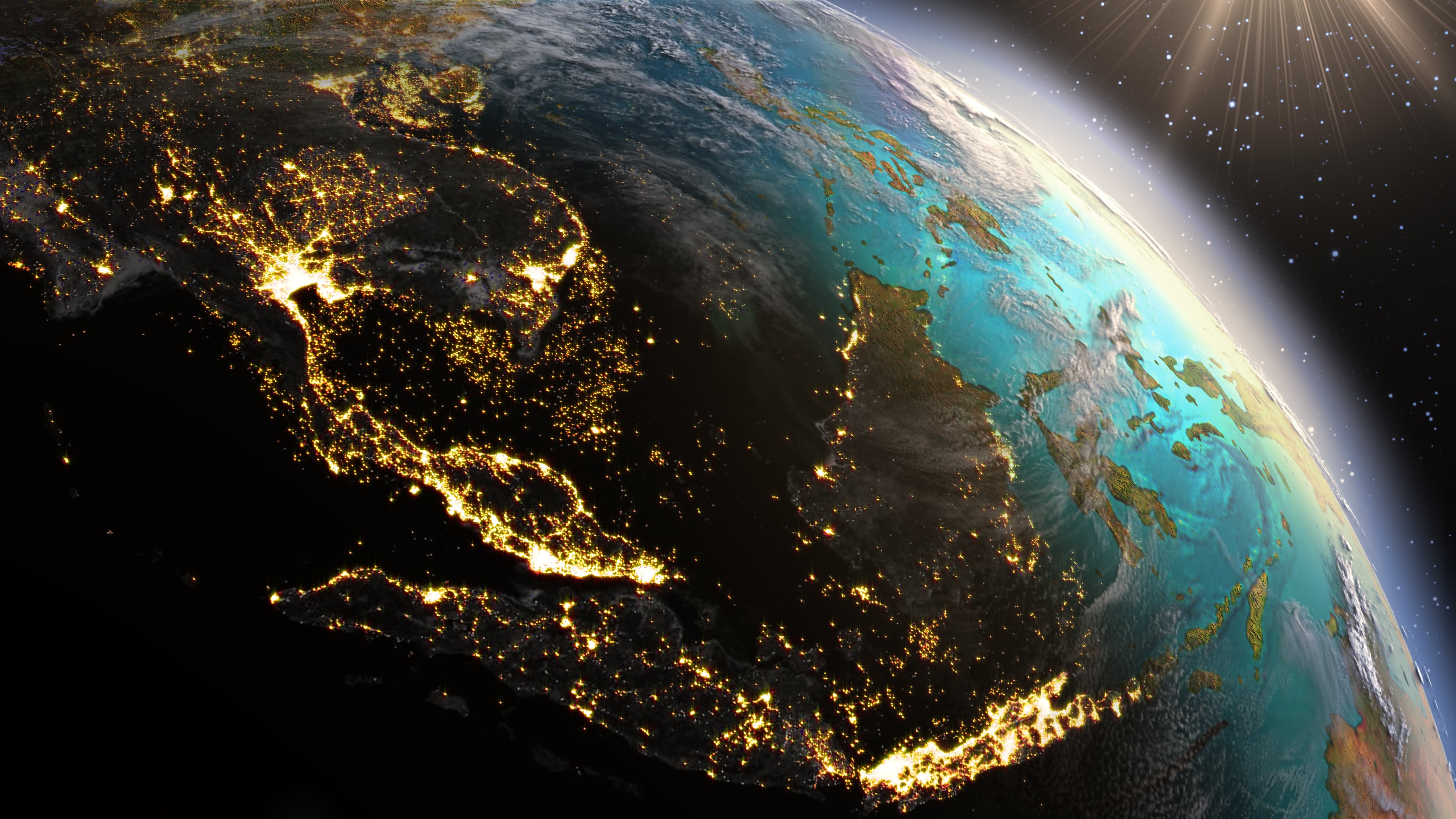 Planet,Earth,Southeast,Asia,Zone.,Elements,Of,This,Image,Furnished
