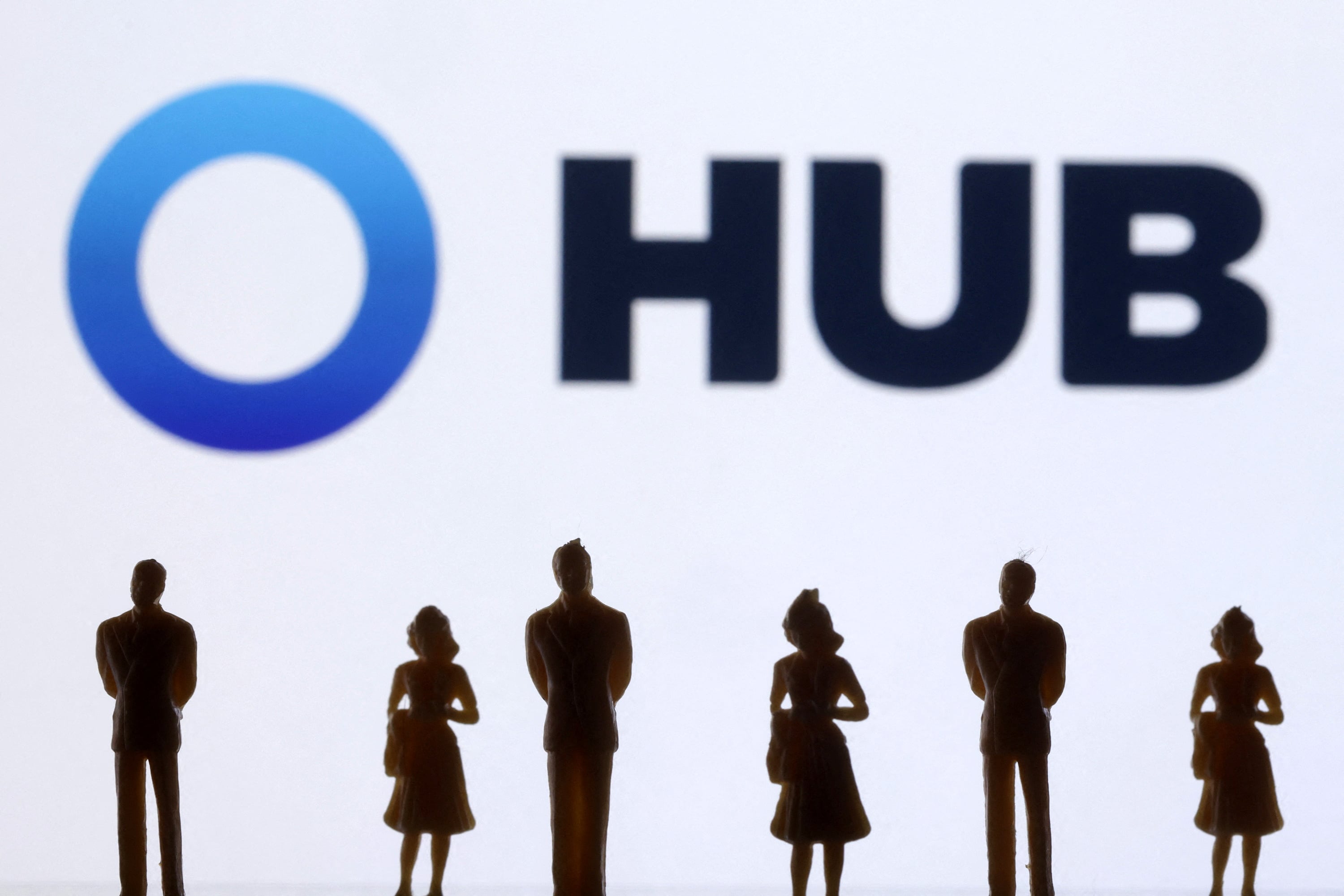 Illustration shows HUB International logo