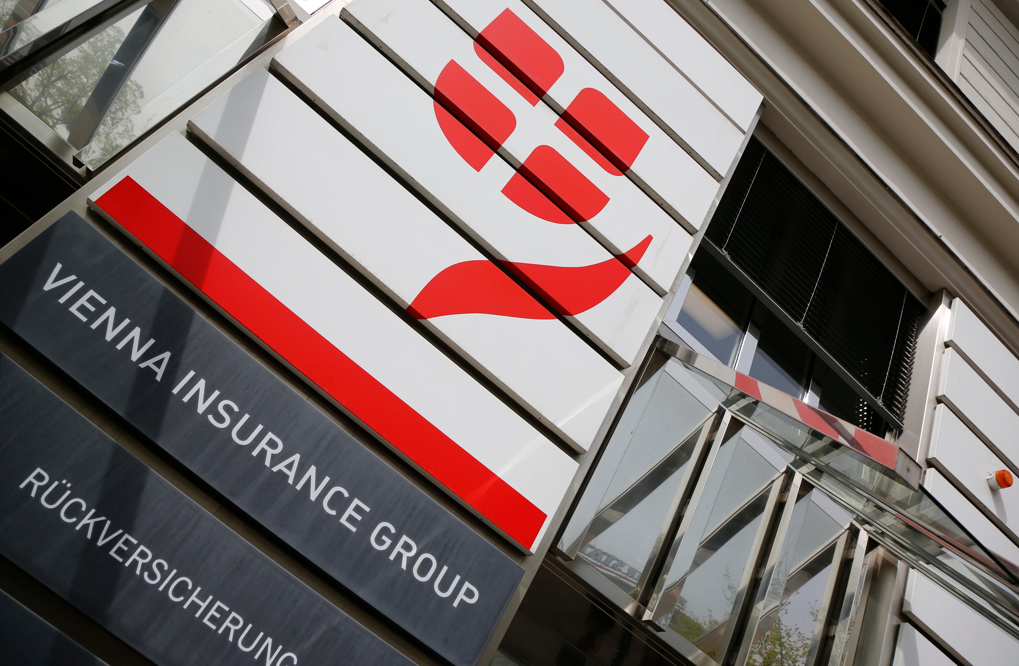 The logo of Vienna Insurance Group is pictured in Vienna
