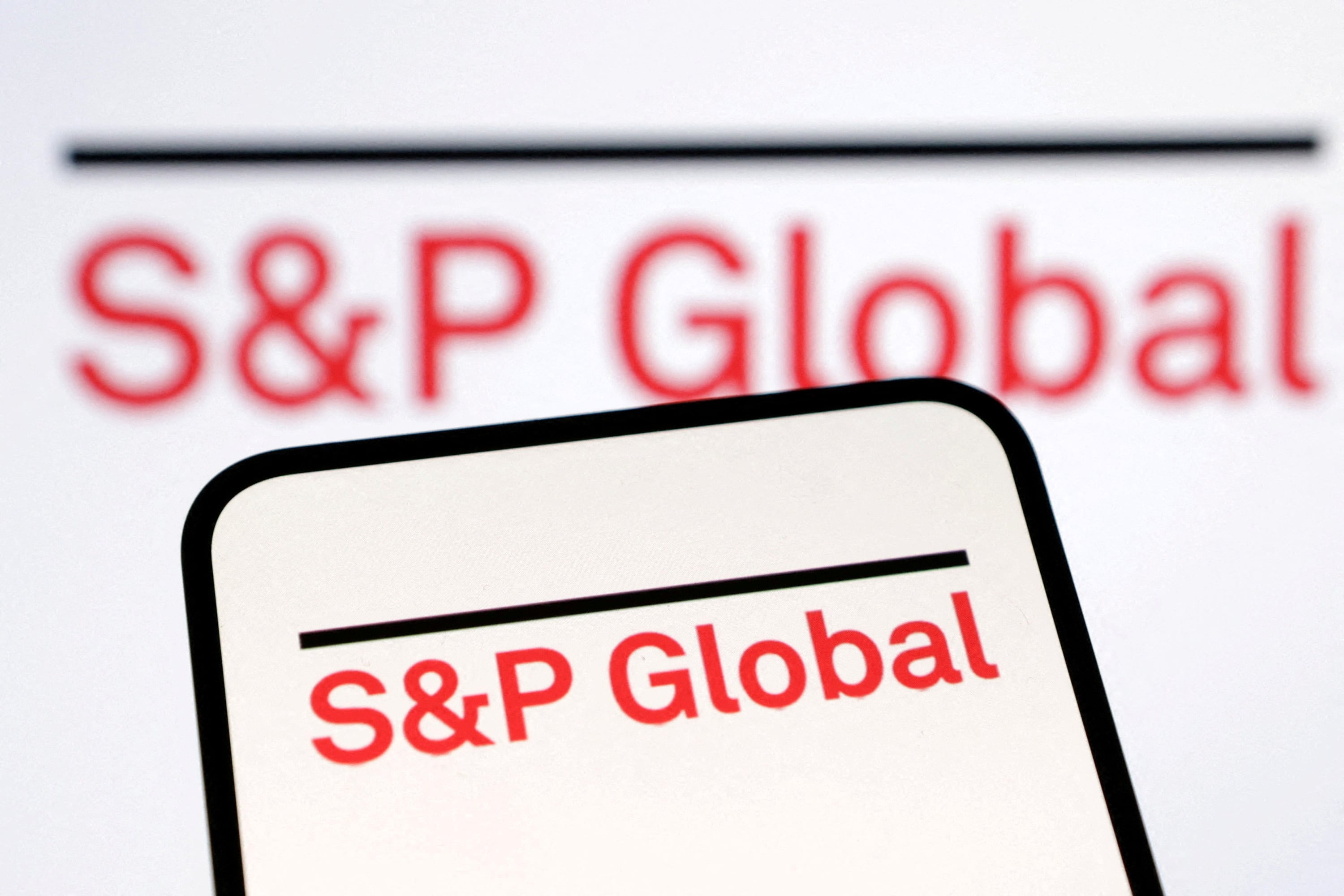 Illustration shows S&P Global logo
