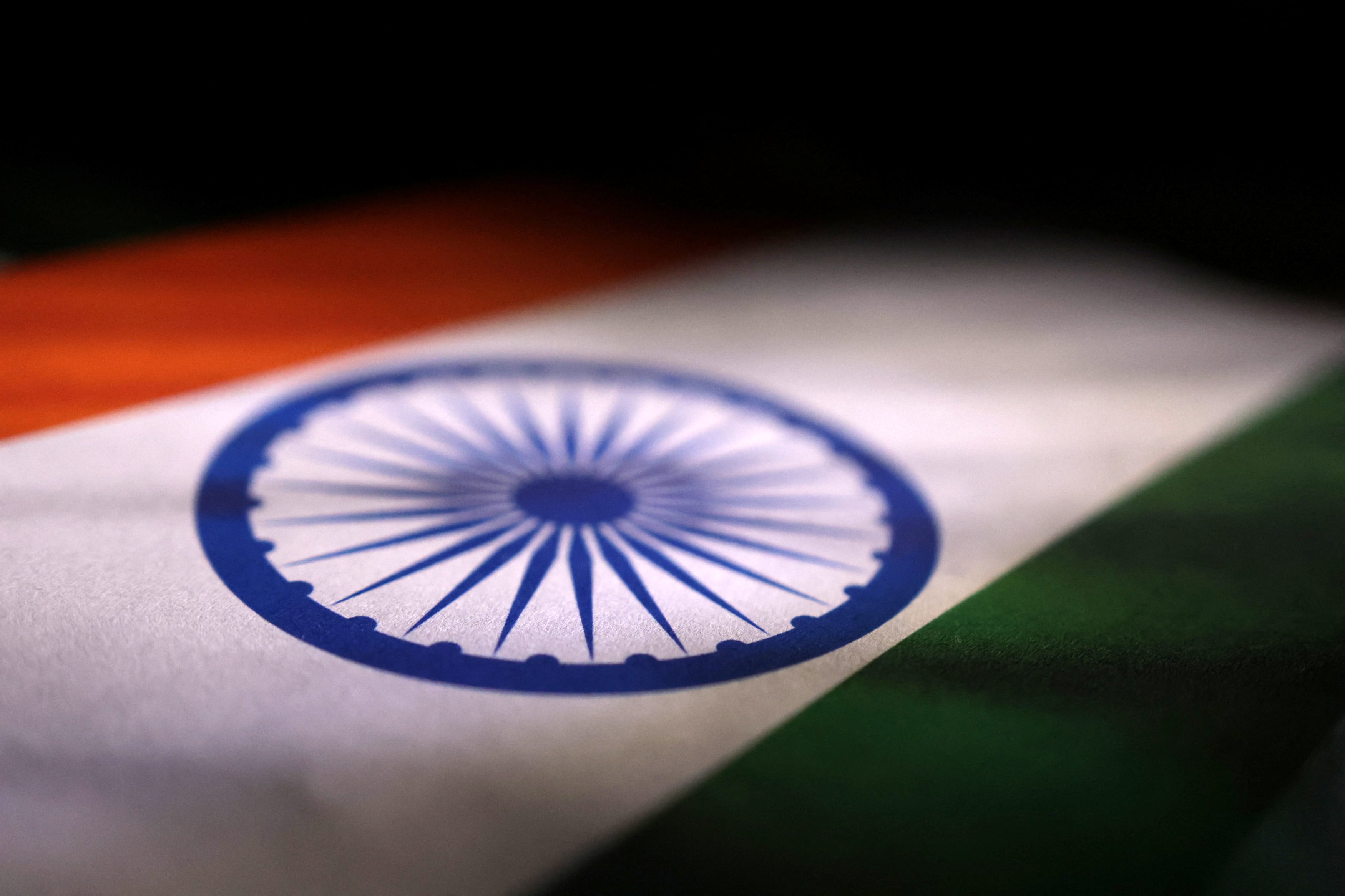 Illustration shows Indian flag